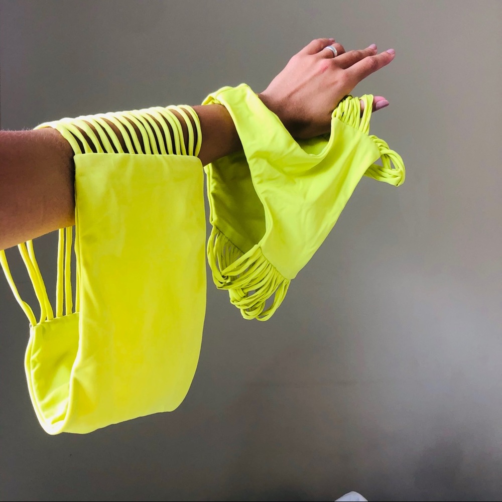 Mikoh Neon Yellow/green bikini